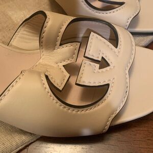 Brand new, authentic, limited edition nude Gucci mules, size 37Euro/7 US,limited